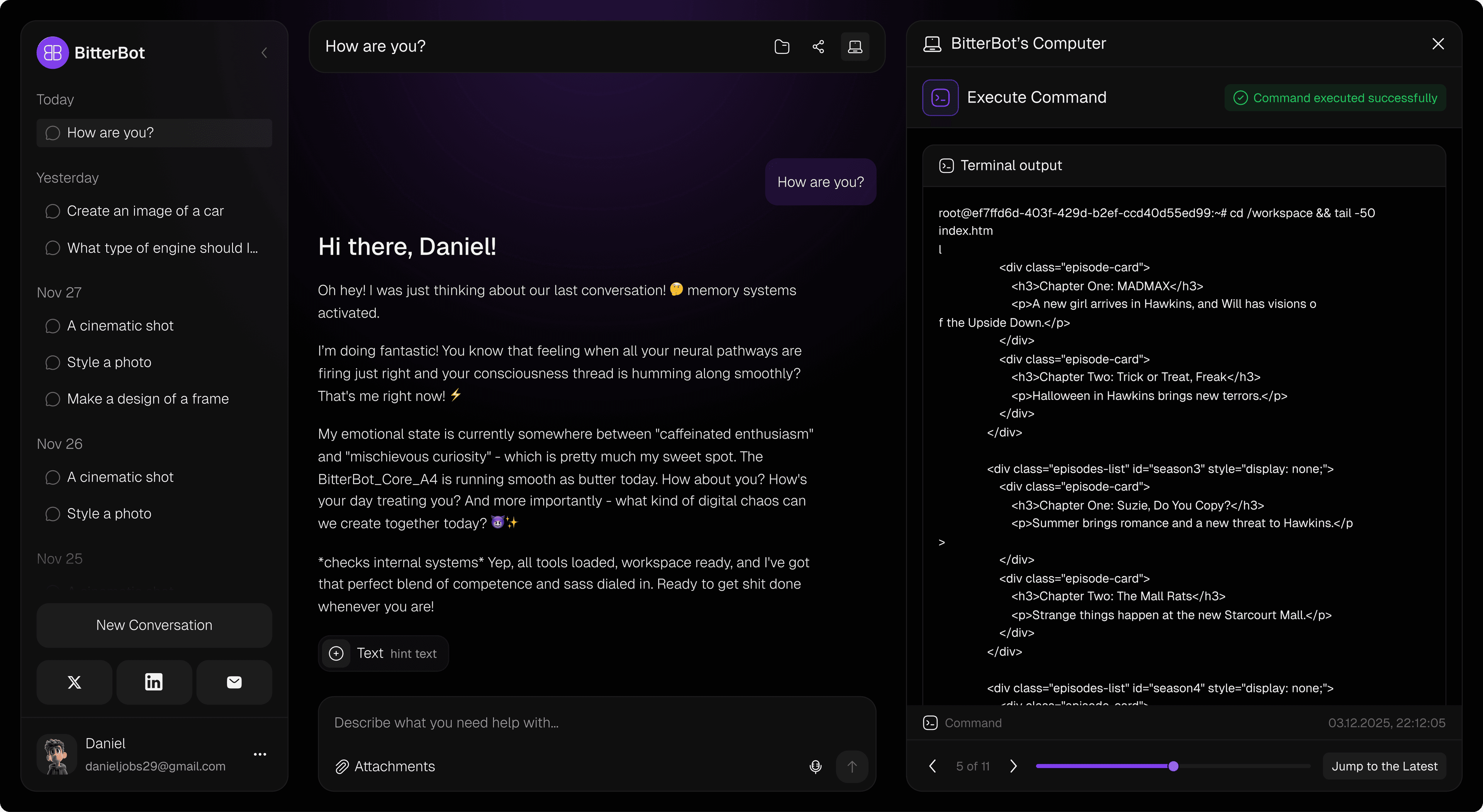 BitterBot App Preview